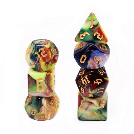 Secret Garden RPG Dice Set - Bards & Cards