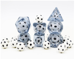 Soccer Ball RPG Dice Set - Bards & Cards