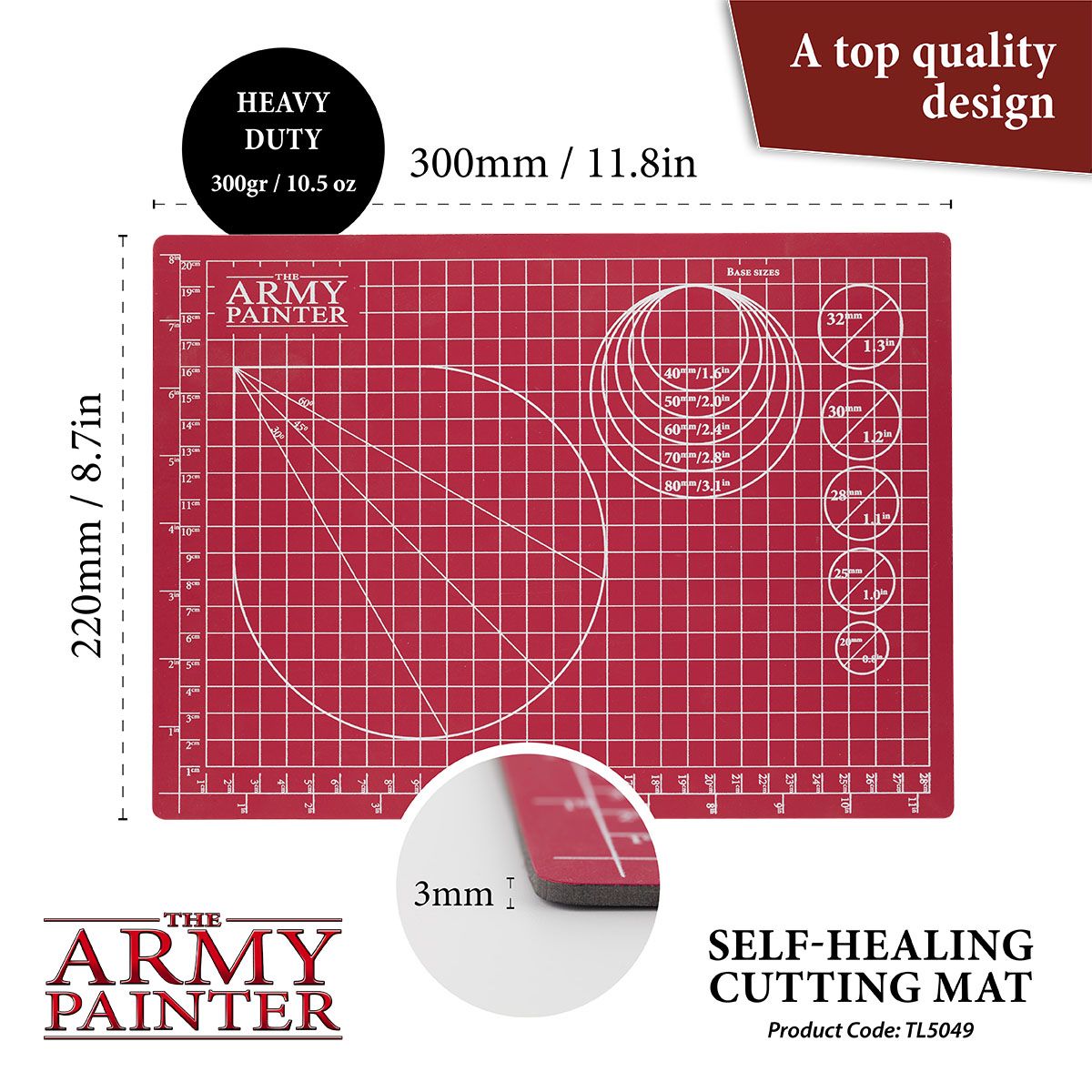 The Army Painter Self-healing Cutting Mat - Bards & Cards