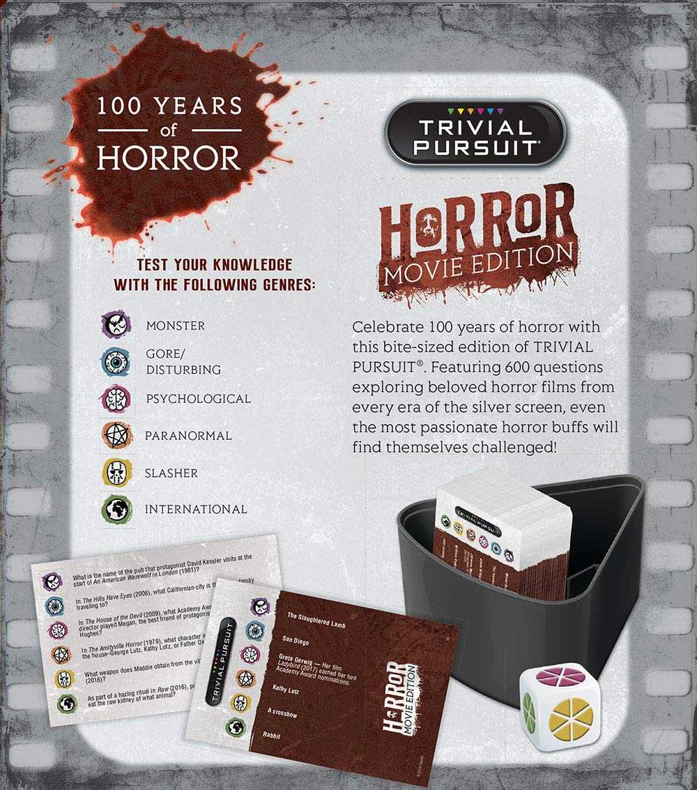Trivial Pursuit®: Horror Movie Edition - Bards & Cards