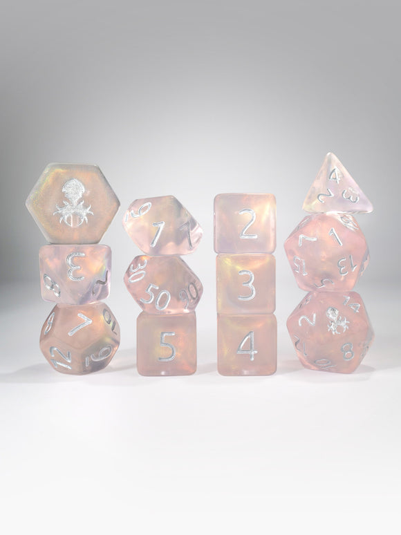 Kraken PRAWJECT 12 pc Acrylic TTRPG Dice Sets - Bards & Cards
