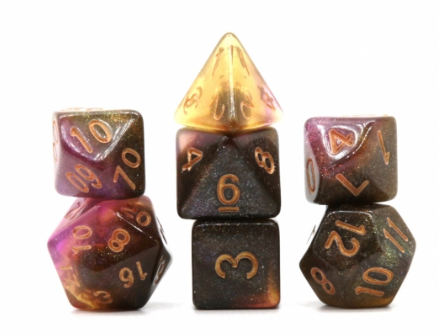 Unknown Nebula RPG Dice Set - Bards & Cards