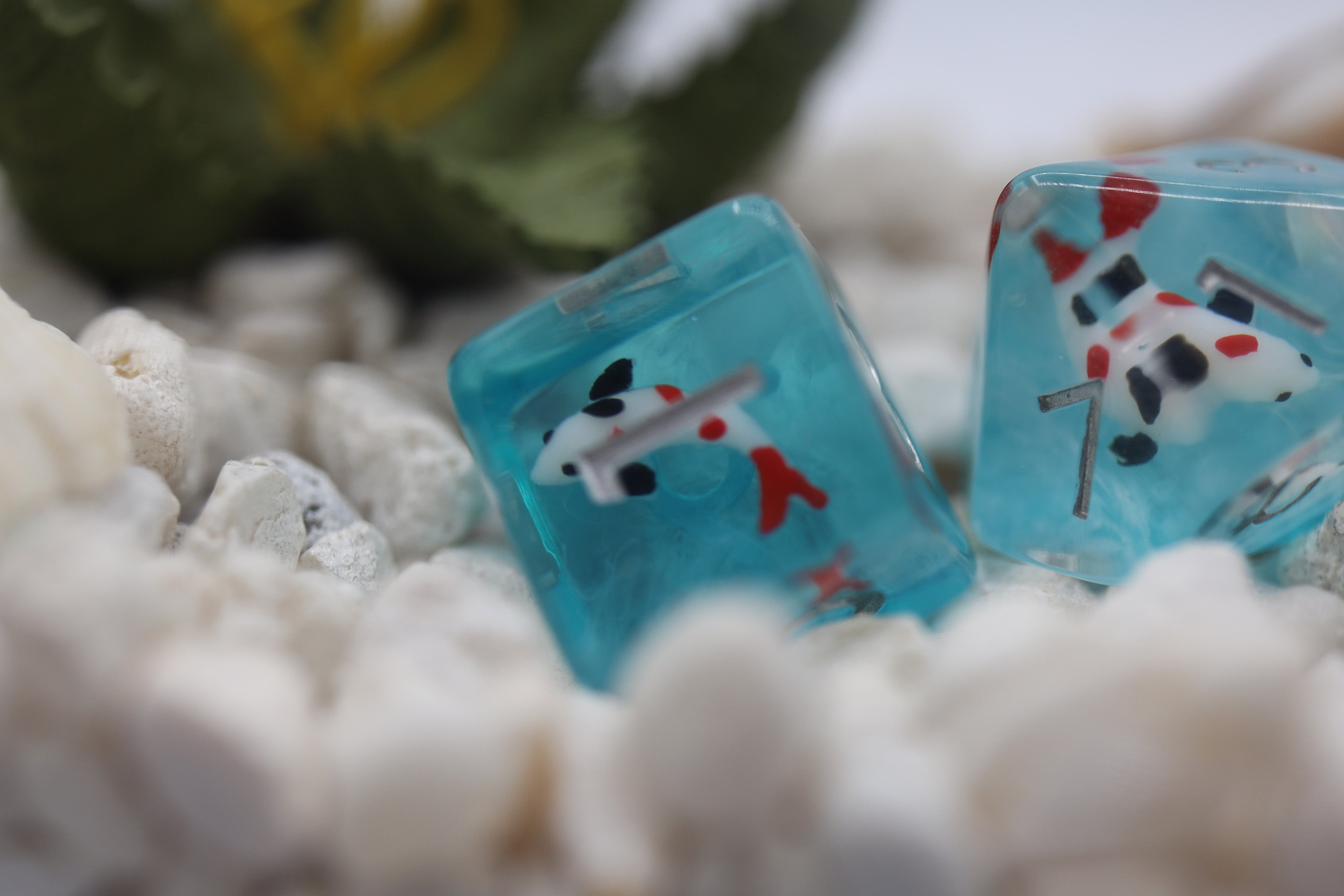 Water Garden Koi RPG Dice Set - Bards & Cards