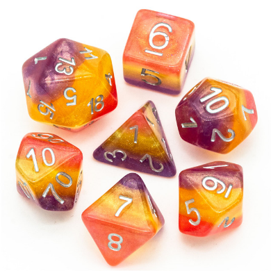 Wyldfire RPG Dice Set - Bards & Cards