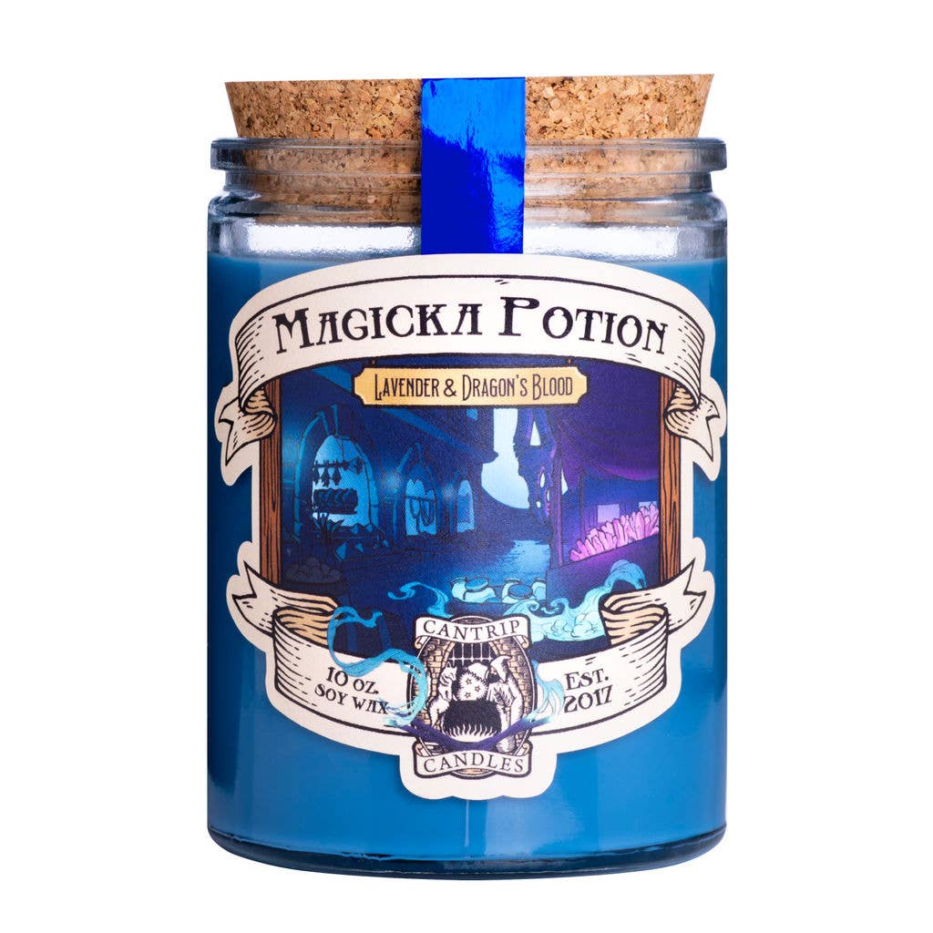 Cantrip Candles - Magicka Potion 10oz - Bards & Cards