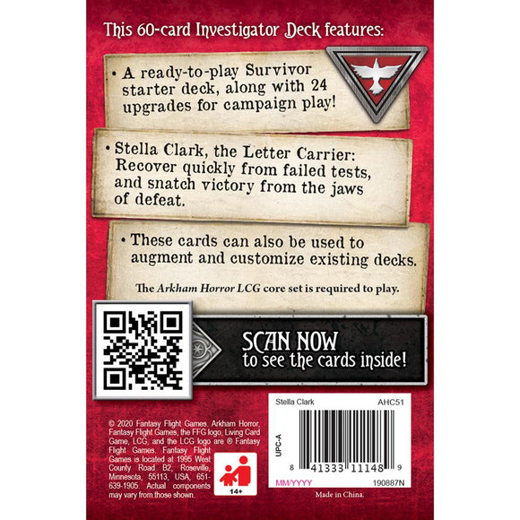 Arkham Horror LCG: Stella Clark Starter Deck - Bards & Cards