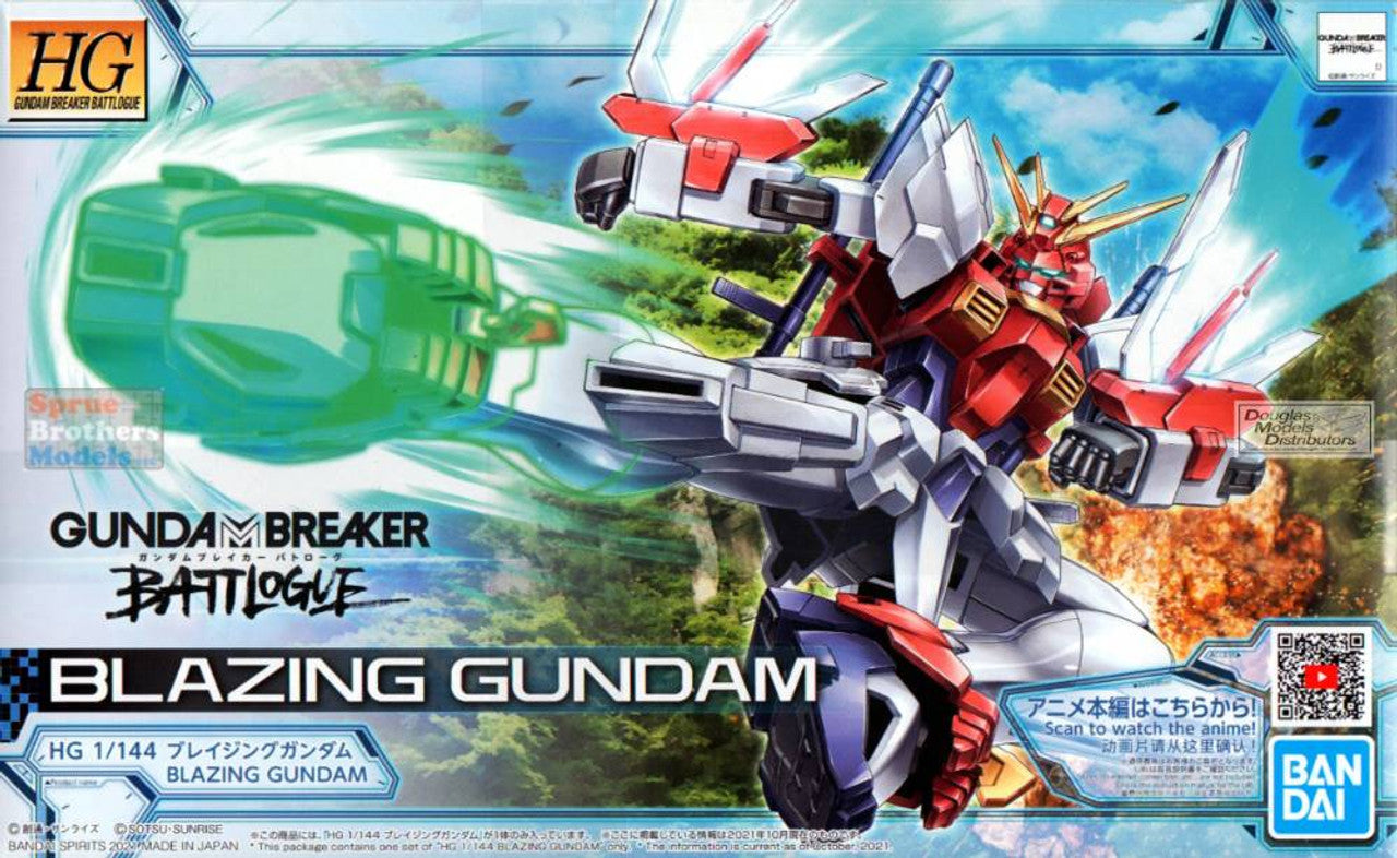 Bandai Gundam Breaker Battlogue Blazing Gundam HG 1/144 Model Kit - Bards & Cards