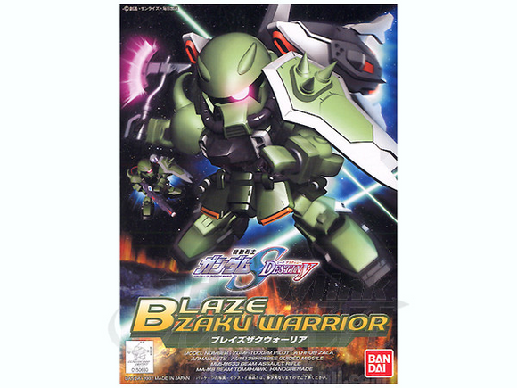 SD Gundam SEED Destiny BB Senshi No.296 - Blaze Zaku Warrior - Bards & Cards
