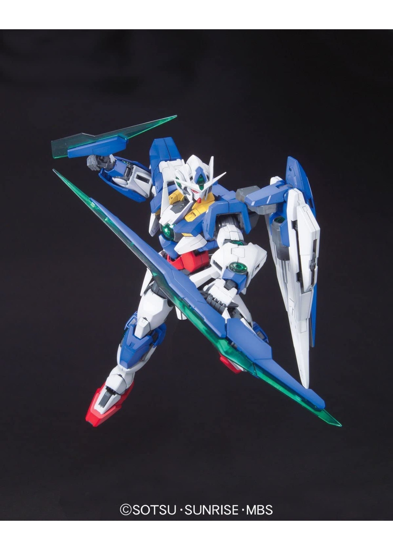 Bandai MG 1/100 00 Qan[T] Gundam Plastic Model Kit - Bards & Cards