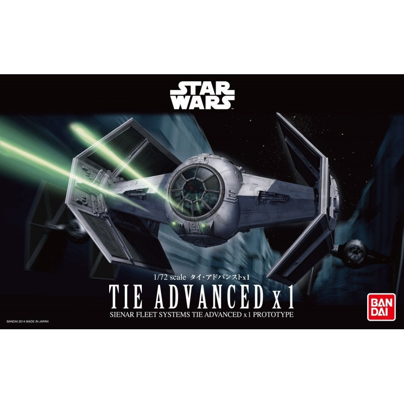 Bandai Star Wars 1/72 TIE Advanced x1 - Bards & Cards