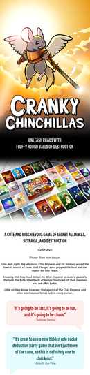 Cranky Chinchillas - Prestige Edition Board Game - Bards & Cards