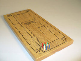 Cribbage - 4 Track Wood Cribbage - Bards & Cards