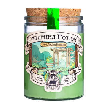 Cantrip Candles - Stamina Potion 10oz - Bards & Cards