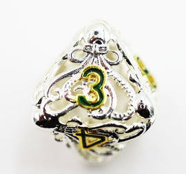 Mind Eater: Celestial - Hollow Metal RPG Dice Set - Bards & Cards