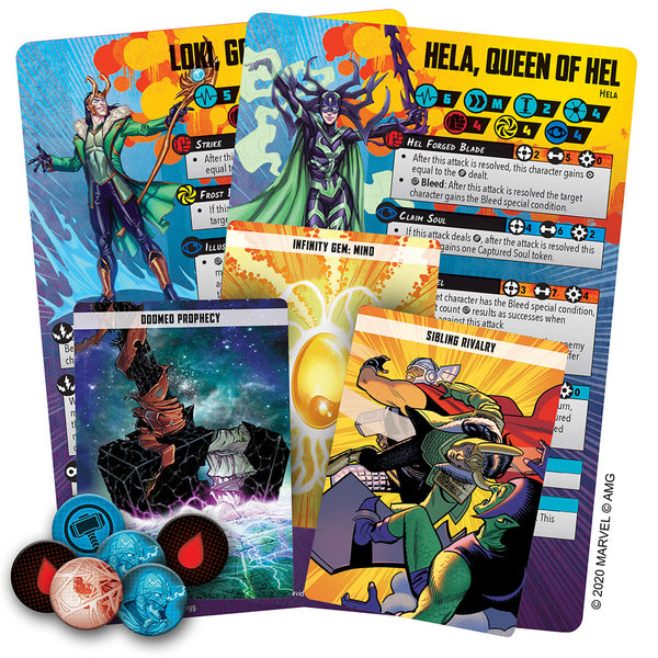 Marvel: Crisis Protocol - Loki and Hela - Bards & Cards