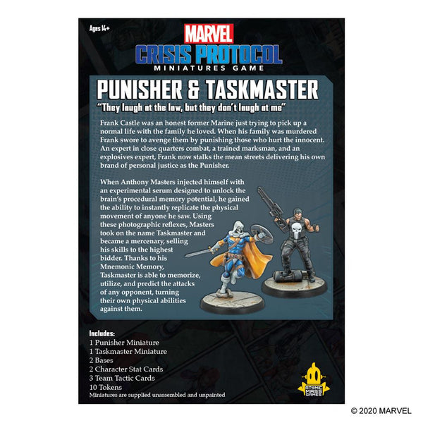 Marvel: Crisis Protocol - Punisher and Taskmaster - Bards & Cards