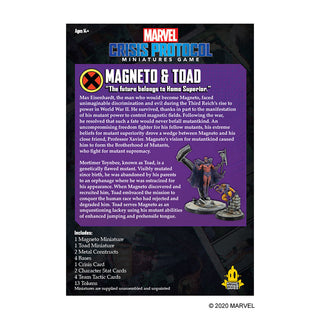 Marvel: Crisis Protocol - Magneto and Toad - Bards & Cards