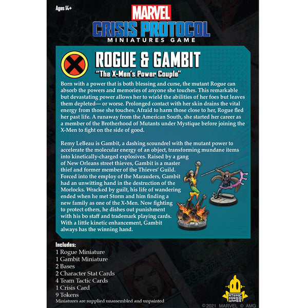 Marvel: Crisis Protocol - Gambit & Rogue - Bards & Cards