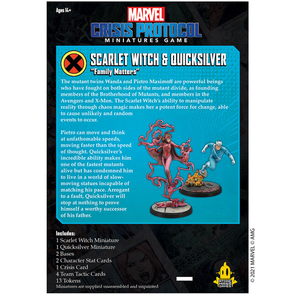 Marvel: Crisis Protocol - Scarlet Witch and Quicksilver - Bards & Cards