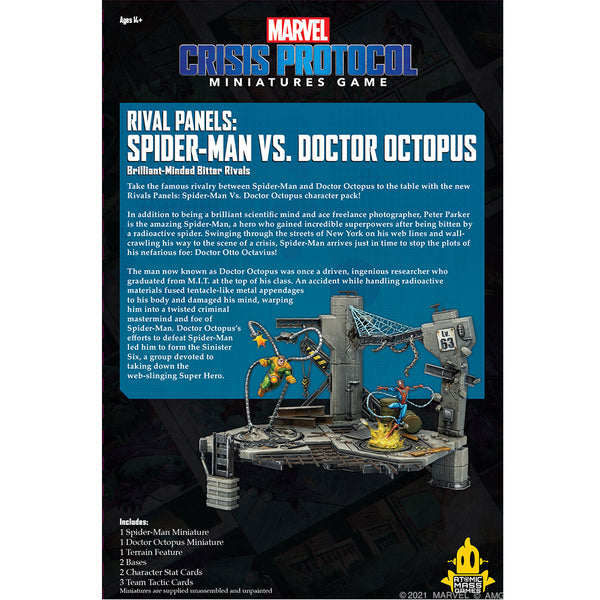Marvel: Crisis Protocol - Rival Panels: Spider-man vs. Doctor Octopus - Bards & Cards