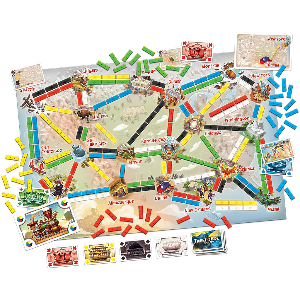 Copy of Ticket to Ride: First Journey - Bards & Cards