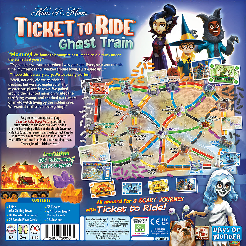Ticket to Ride Ghost Train - Bards & Cards