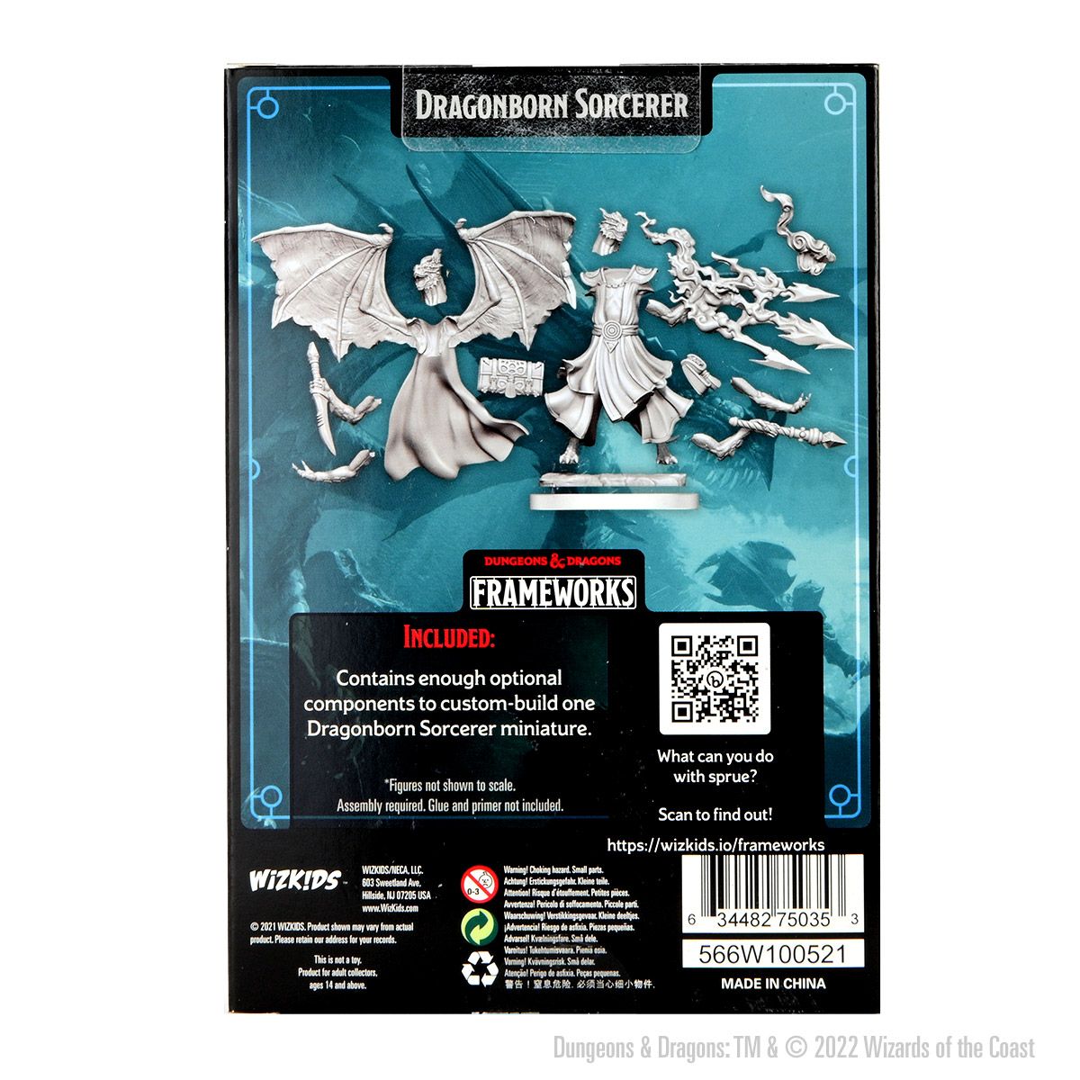 Dungeons & Dragons Frameworks: W01 Dragonborn Sorcerer Female - Bards & Cards
