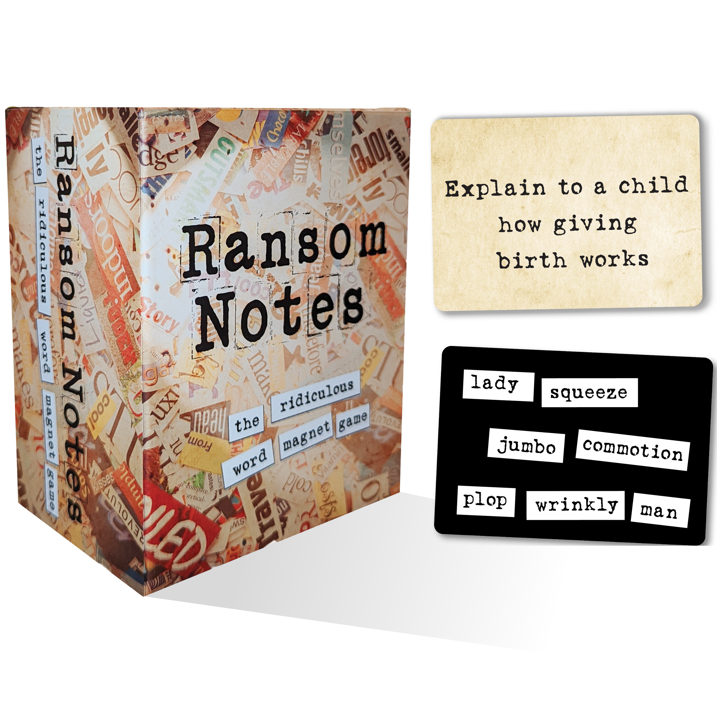 Ransom Notes: The Ridiculous Word Magnet Game - Bards & Cards