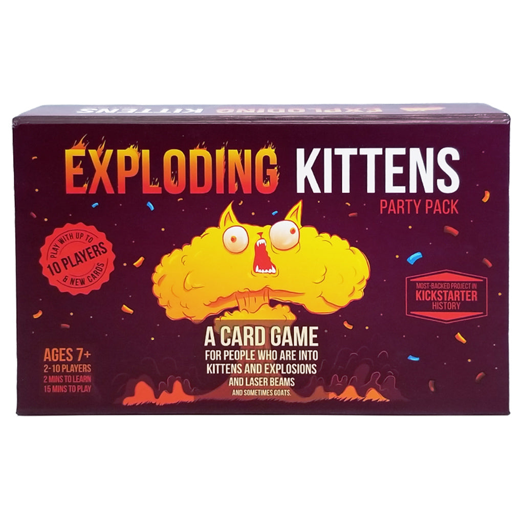 Exploding Kittens Party Pack - Thrilling and Hilarious Card Game ...