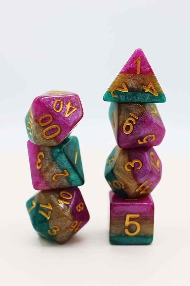 Fat Tuesday RPG Dice Set - Bards & Cards