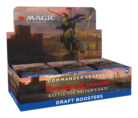 Commander Legends: Battle for Baldur's Gate - Draft Booster Display - Bards & Cards