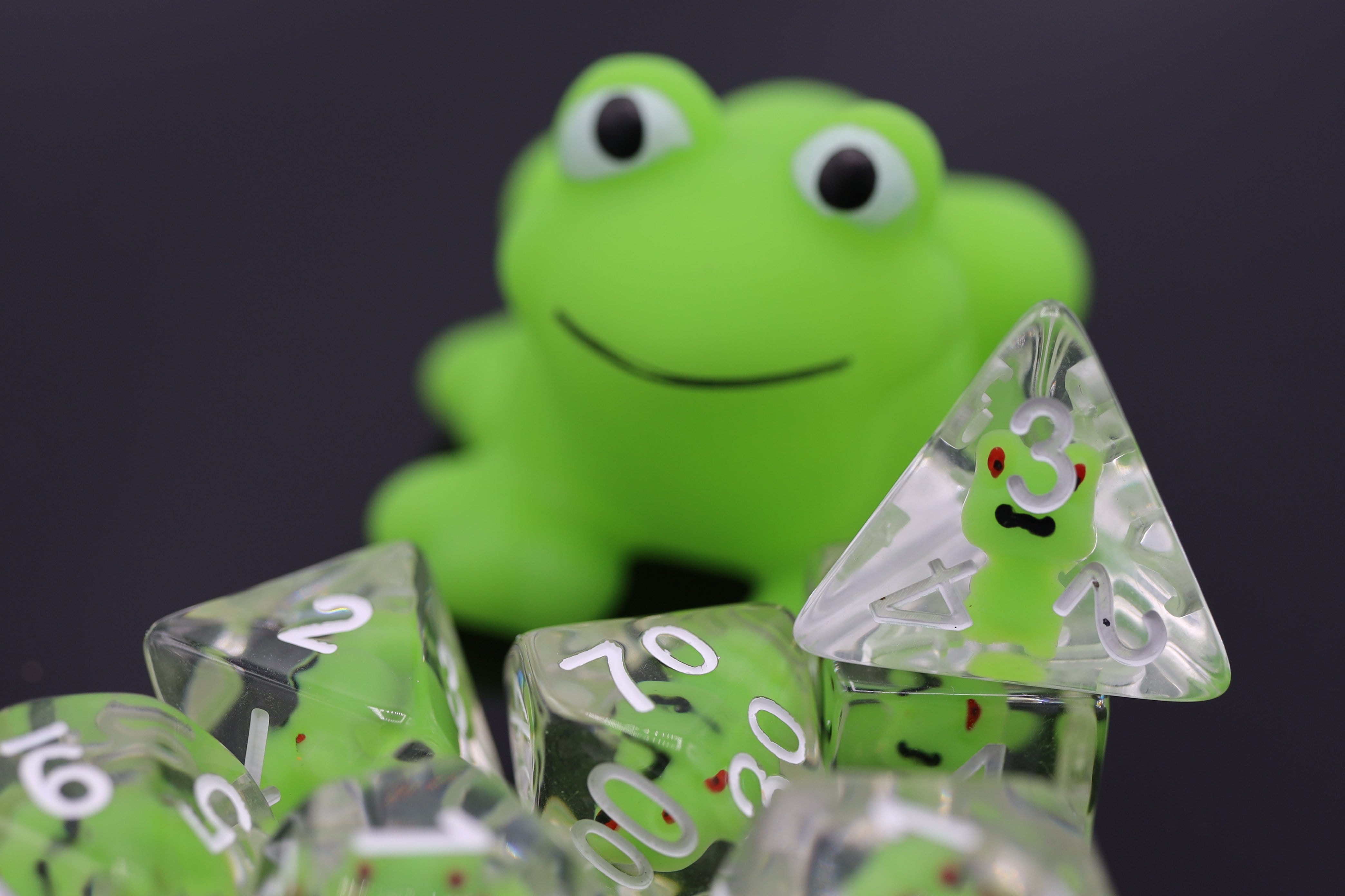 Frog RPG Dice Set - Bards & Cards