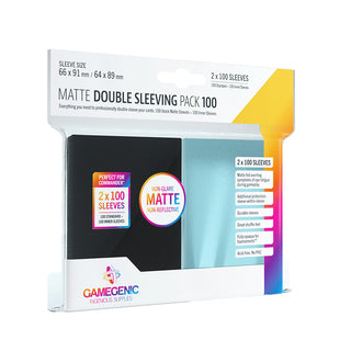 Gamegenic Matte Prime Double Sleeving Pack 100 - Bards & Cards