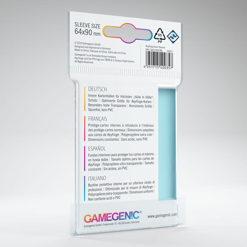 Gamegenic Keyforge Inner Sleeves - Bards & Cards