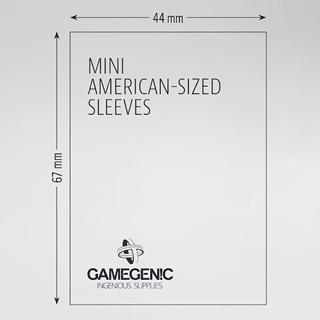 Gamegenic Prime Sleeves: Mini-American (44 x 67 mm) - Bards & Cards