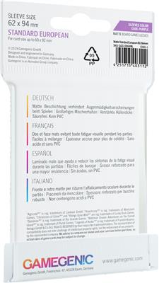 Gamegenic MATTE Sleeves: Standard European (62 x 94 mm) - Bards & Cards