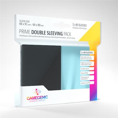 Gamegenic Prime Double Sleeving Pack 80 - Bards & Cards
