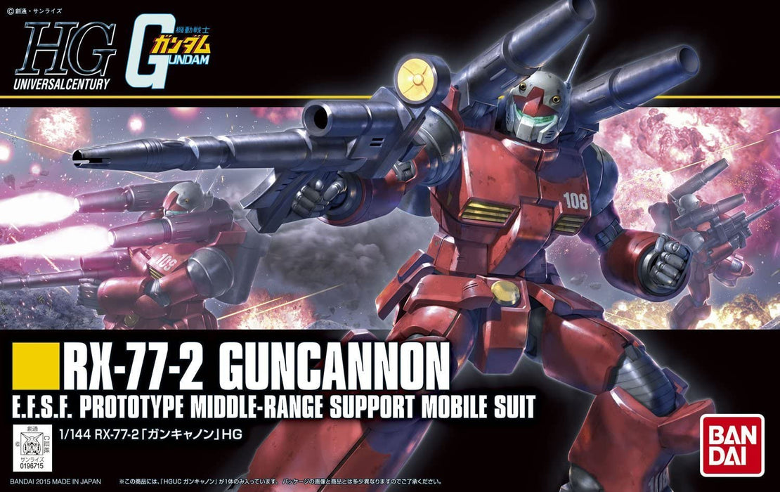 Bandai Hobby - HGUC - 1/144 HGUC RX-77-2 Guncannon - Bards & Cards