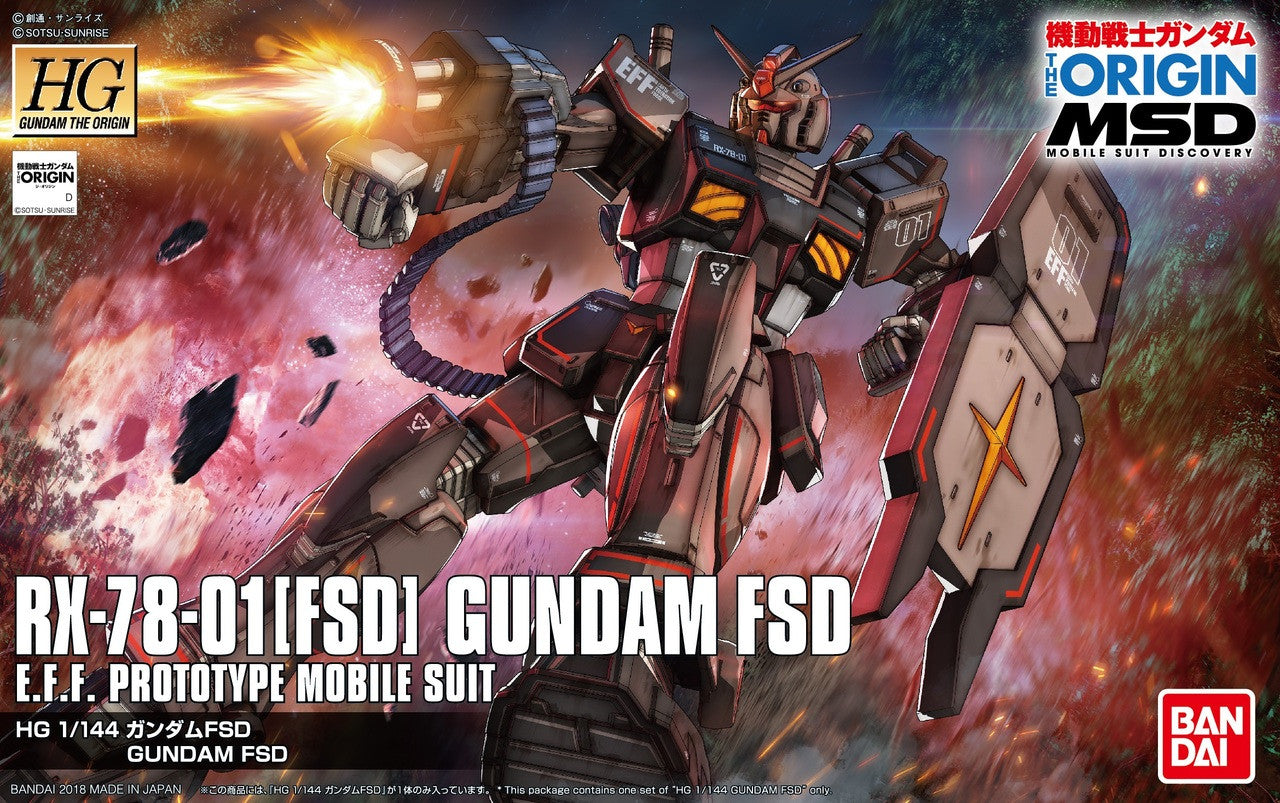 Bandai Hobby HG 1/144 Gundam FSD "Gundam The Origin" - Bards & Cards