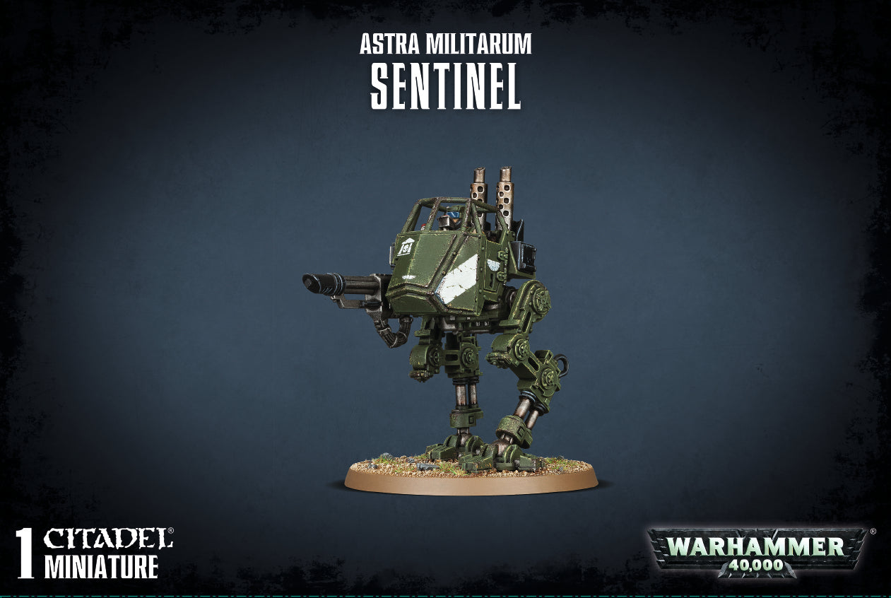 Warhammer 40k Astra Militarum Sentinel - Bards & Cards