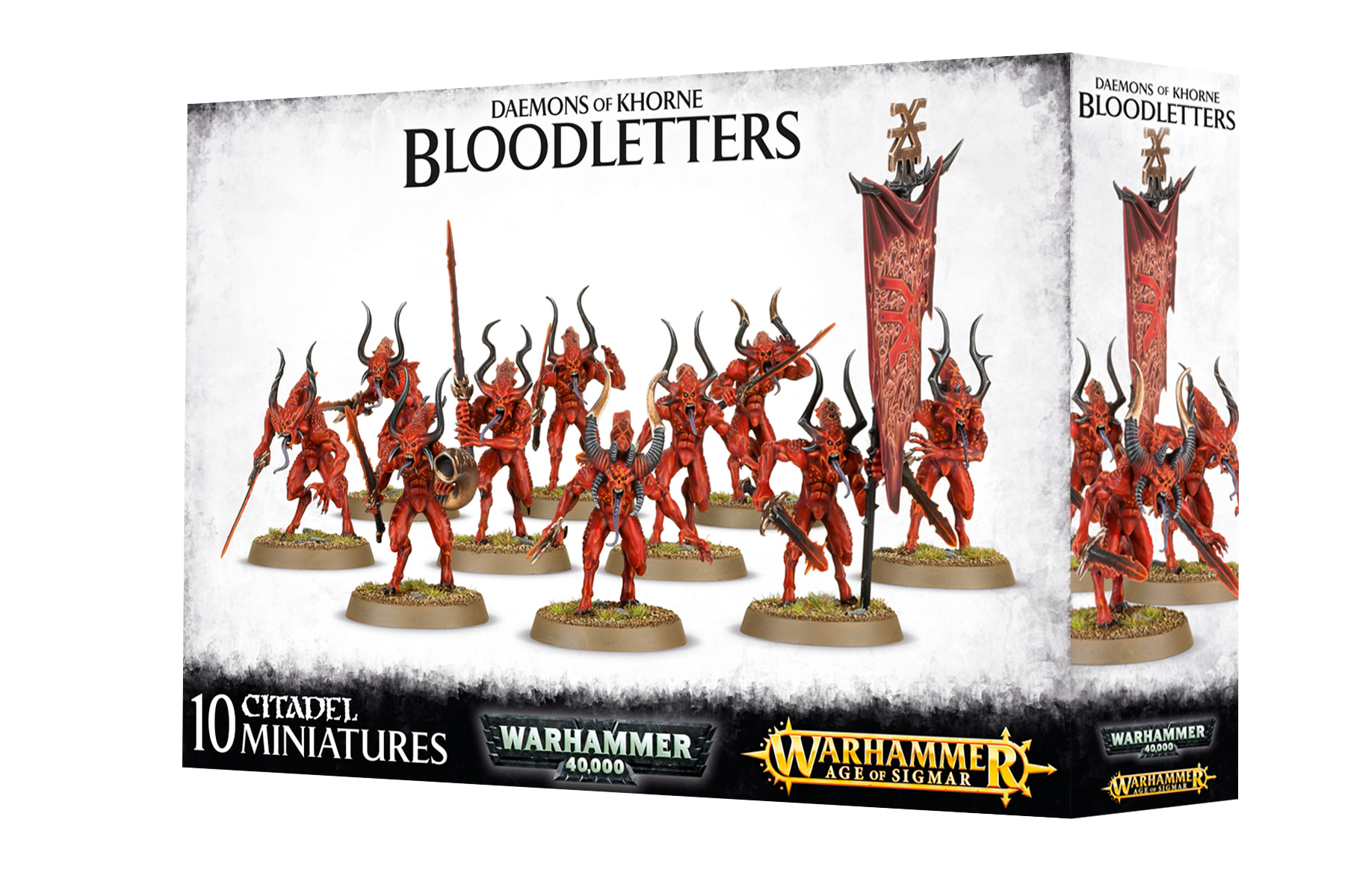 Warhammer 40k: Daemons of Khorne Bloodletters - Bards & Cards