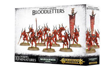 Warhammer 40k: Daemons of Khorne Bloodletters - Bards & Cards