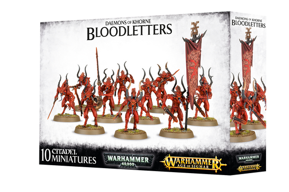 Warhammer 40k: Daemons of Khorne Bloodletters - Bards & Cards