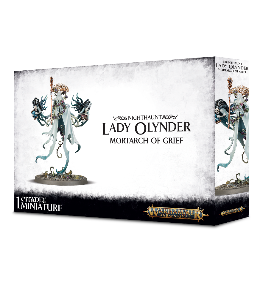 Warhammer Age of Sigmar Nighthaunt: Lady Olynder, Mortarch of Grief - Bards & Cards