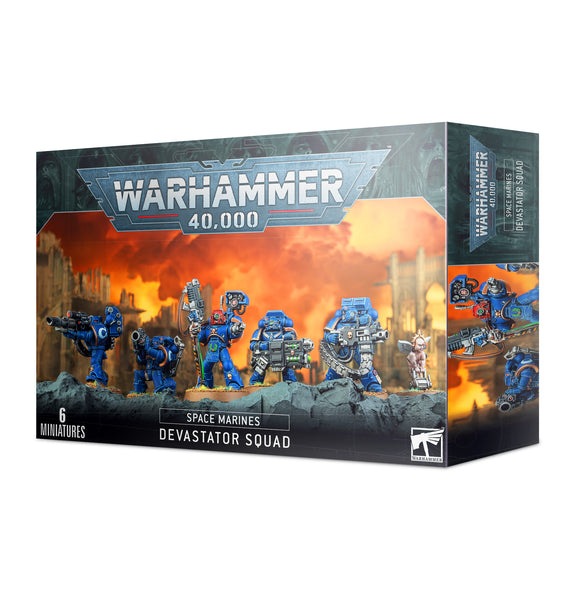 Warhammer 40k Space Marines Devastator Squad - Bards & Cards