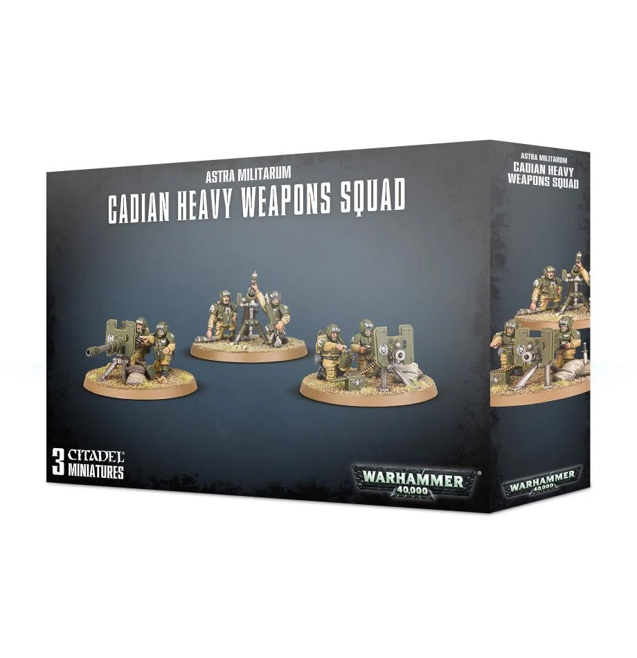 Warhammer 40k Astra Militarum Cadian Heavy Weapon Squad - Bards & Cards