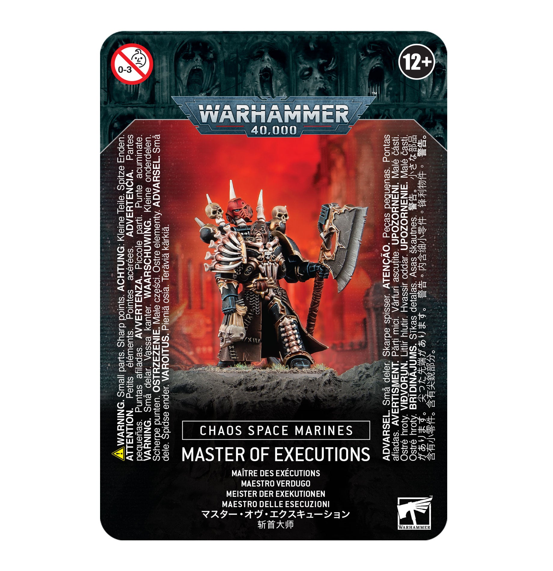 Warhammer 40k Chaos Space Marines: Master of Executions - Bards & Cards