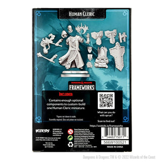 Dungeons & Dragons Frameworks: W01 Human Cleric Male - Bards & Cards