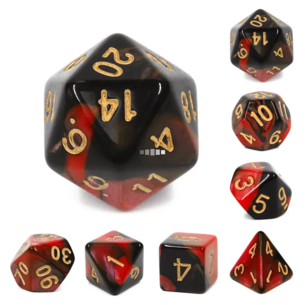 Jokers Wild RPG Dice Set - Bards & Cards