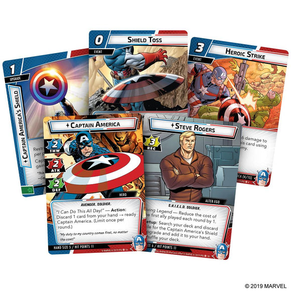 Marvel Champions: Captain America Hero Pack - Bards & Cards